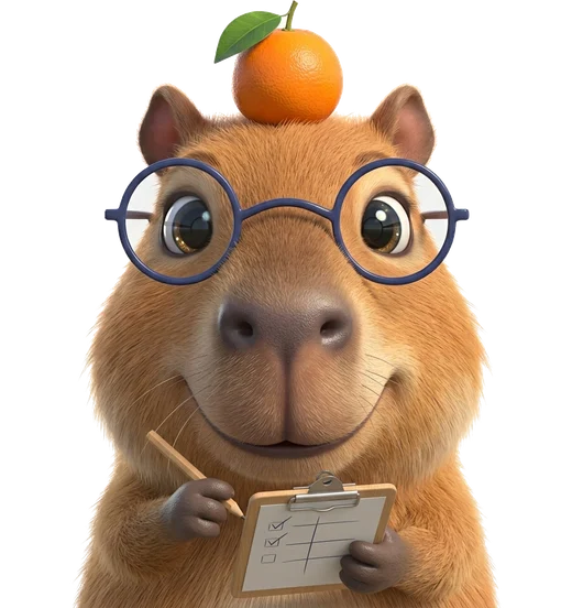 Barry the Capybara taking notes